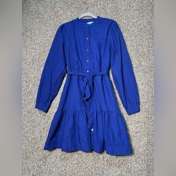 NWOT DRAPER JAMES RSVP Button Front Shirt Dress Size Medium - Picture 4 of 6